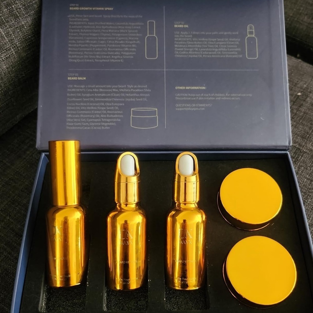 Brand New Luxury Beard Kit Oil & Balm Beard Care Shine Moisture Frizz Control